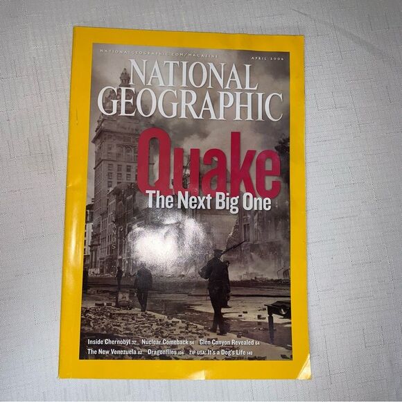 NATIONAL GEOGRAPHIC 2006 Set 4 Magazines Quake Love Grand Canyon DNA Educational - Picture 5 of 8